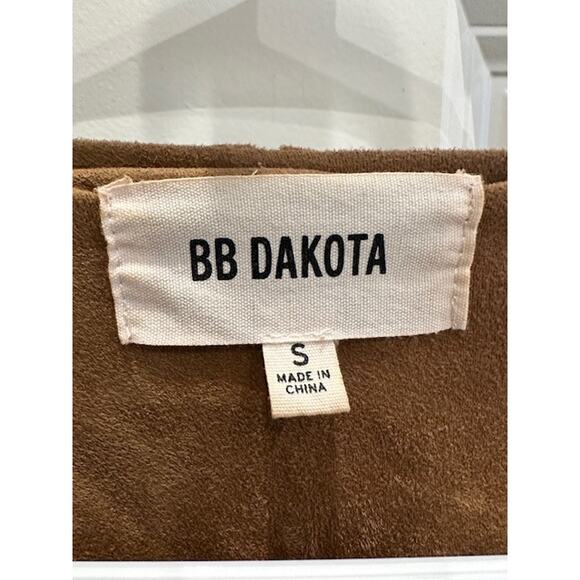 BB Dakota Suede Moto Jacket. Size: Small Color: Brown - Picture 5 of 5